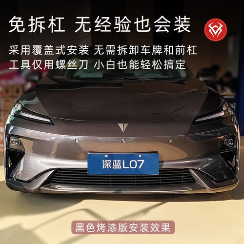 长安深蓝L07防虫网前脸中网外观改装件专用装饰R亮条汽车用品配件