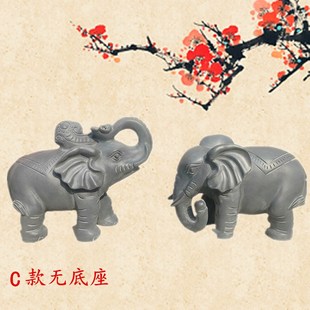 青石大象一对家用门口招财石雕大象酒店别L墅大门口摆件吸水石头