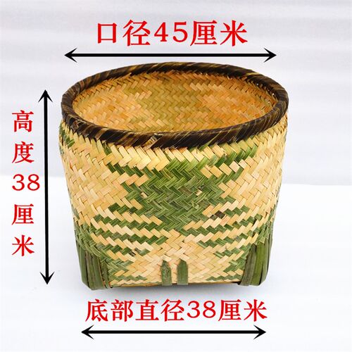 新款竹篓皮篓竹制卖菜菜篮t竹编竹筐收纳筐竹篮卖麻糖箩筐包邮老