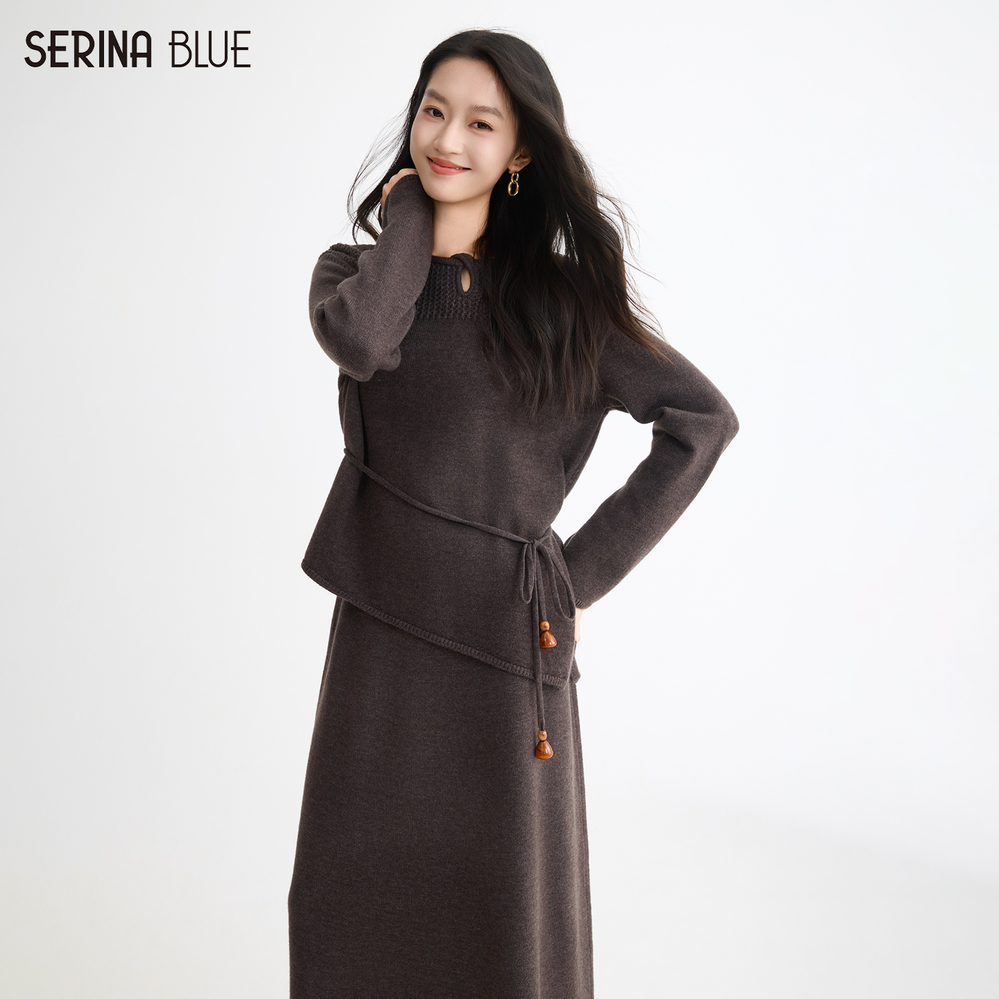 SeRinaBlue商场同款女套装两件套