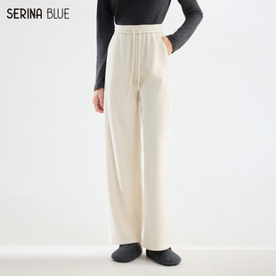Blue商场同款 女士直筒休闲裤 冬季 垂感慵懒糯米裤 2025新款 SeRina