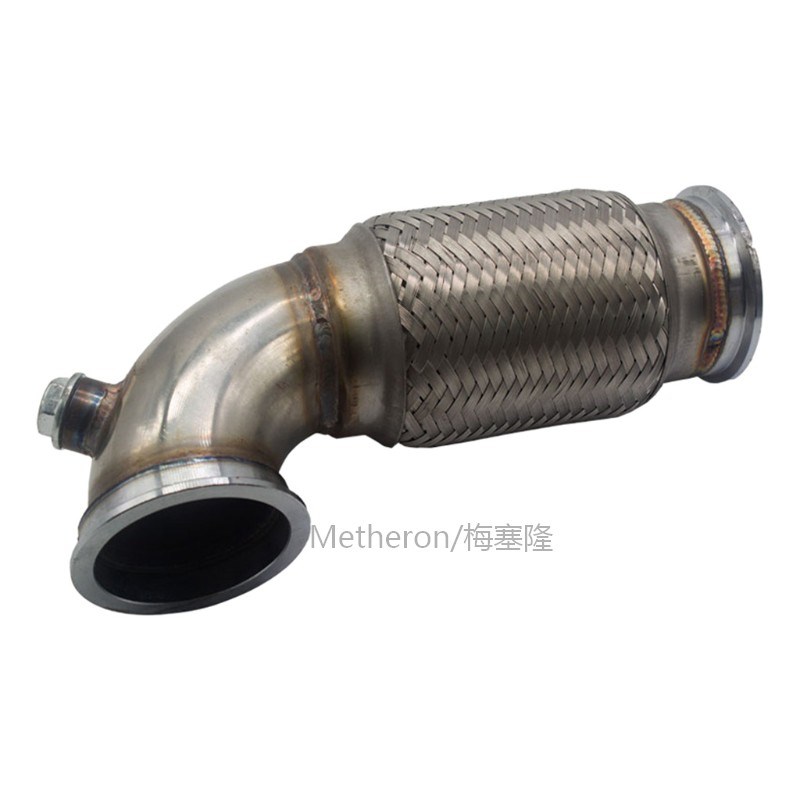 3inch V-Band Downpipe Low Profile 90 Degree with Flex bello