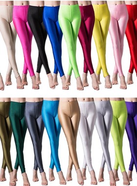 YRRETY Shiny Leggings Women Thin Full Ankle Length Leggings