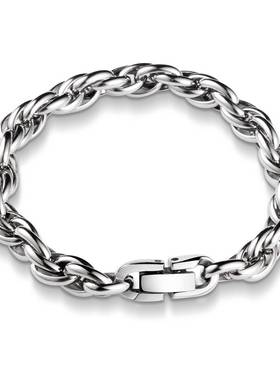 -New titanium steel Cuban chain necklace personality simple