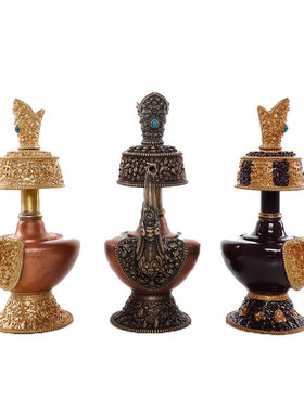 极速西藏佛具纯铜净水瓶文巴壶贲巴壶灌顶器物尼泊尔工艺宝瓶供瓶