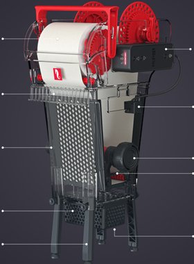 红海Reefmat鱼缸全自动过滤器卷纸过滤机底过滤改装家用替换滤布