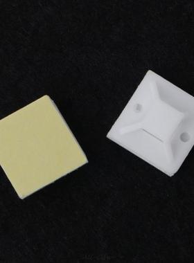 100pcs 20x20mm Self Adhesive Cable Wire Zip Tie Mounts Mount