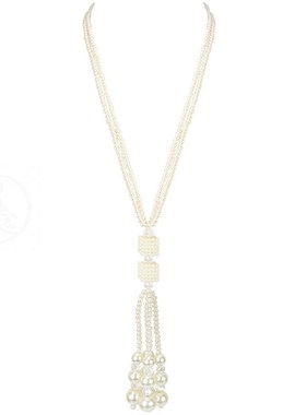 。Fashion accessories clavicle chain multi-layer pearl neckl