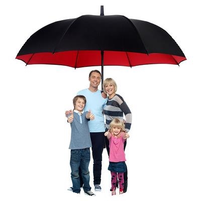 四人大长柄长加固大号大三双层特两用晴雨雨伞cm自动大雨男女150