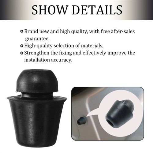 10 Pcs/set Black Rubber Car Bumper Door Overslam For Hyundai