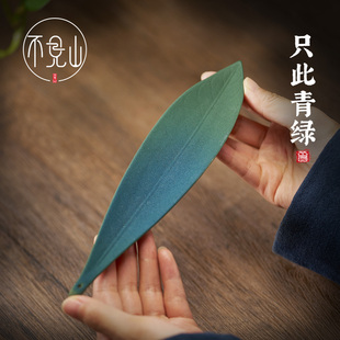 快速发货创意线香插陶o瓷柳叶线香炉香插香座檀香底座卧香炉香托