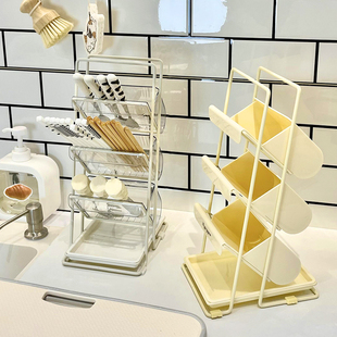 速发筷笼房子筒家用轻奢沥水塑料台面厨盒餐具勺子收纳筷筷子篓置