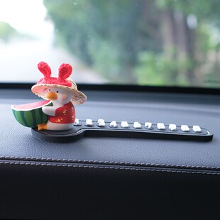 速发创意西瓜车鸭载临车挪汽车移时停号码牌可爱车内摆件