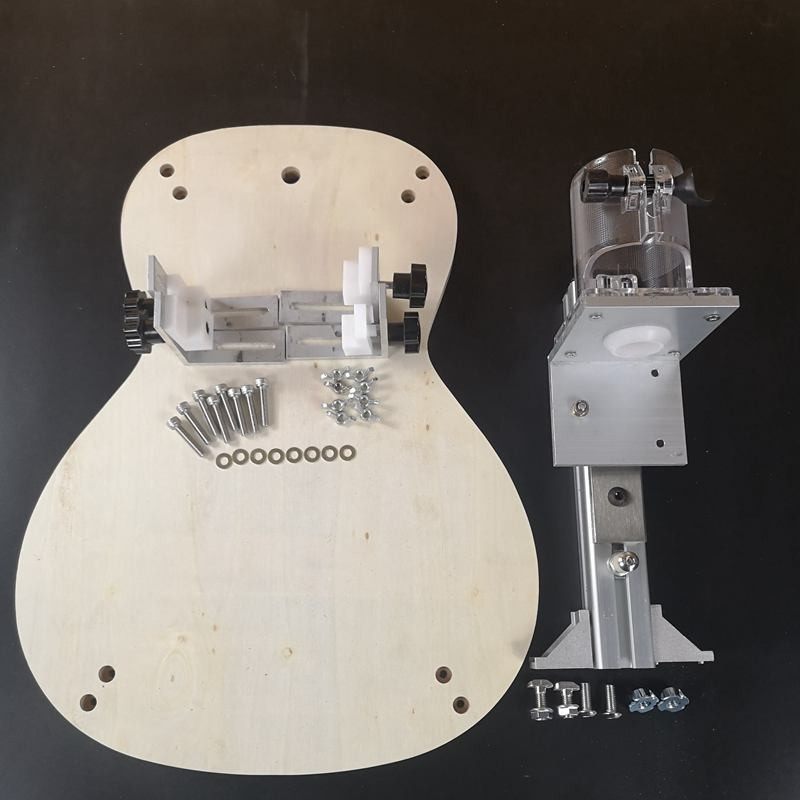 速发吉他音桶修边包边开槽制作工具架 倒装修边 装置机吉他制作工