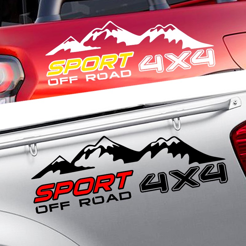 速发4x4车贴花饰标越野车尾贴纸帕拉丁风骏皮卡车装驱贴四个性创