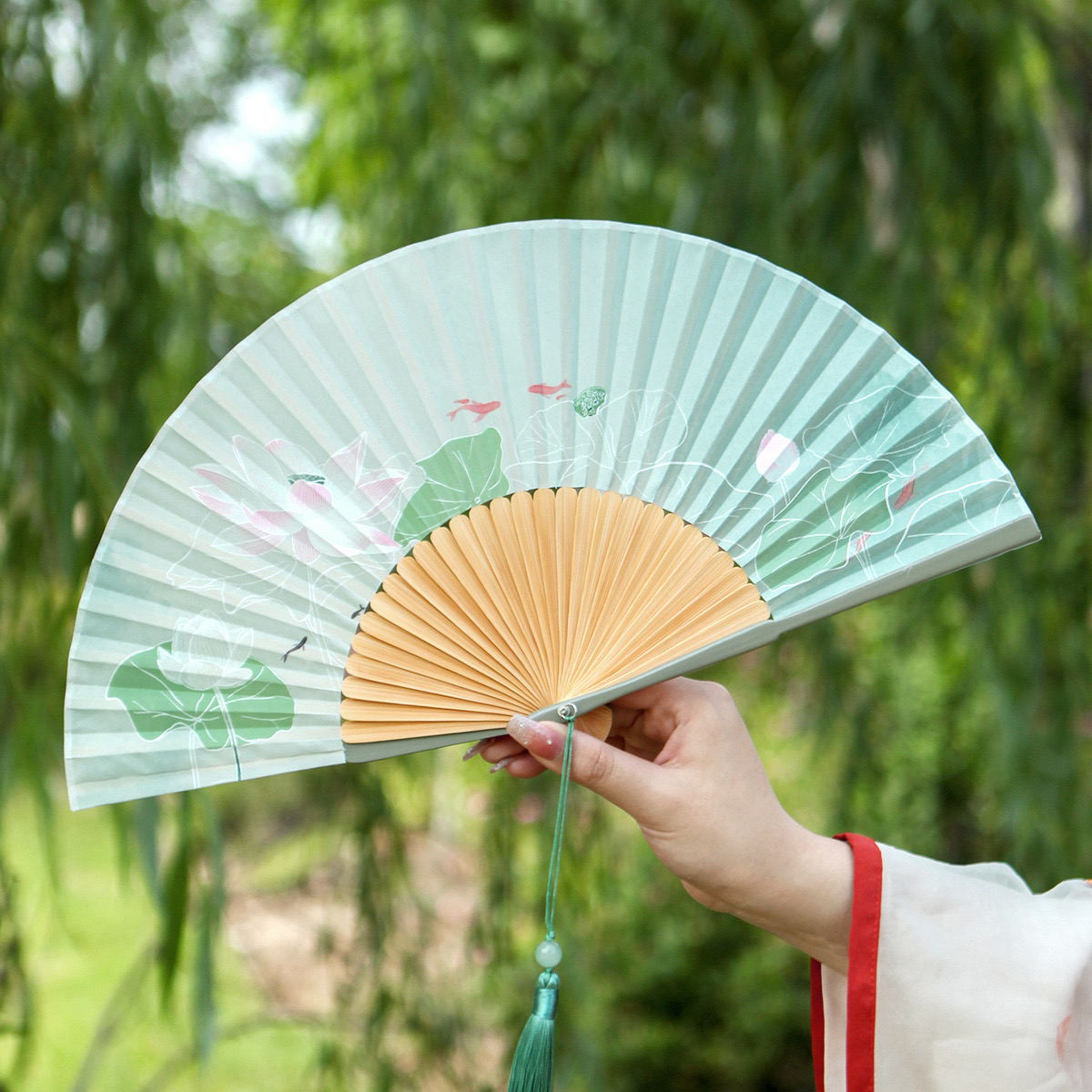 古风扇子折扇中国风夏季汉服旗袍