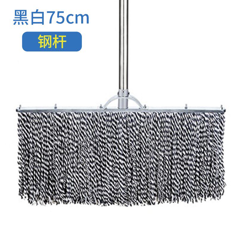 现货速发拖把老式酒店家用大号圆头木杆线毛巾布工厂公司保洁地