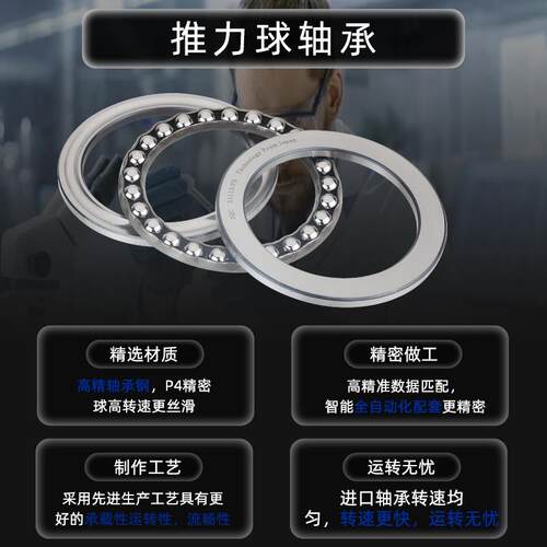 现货日轴承51304m 5130551306高速51307平面51308推力球51309