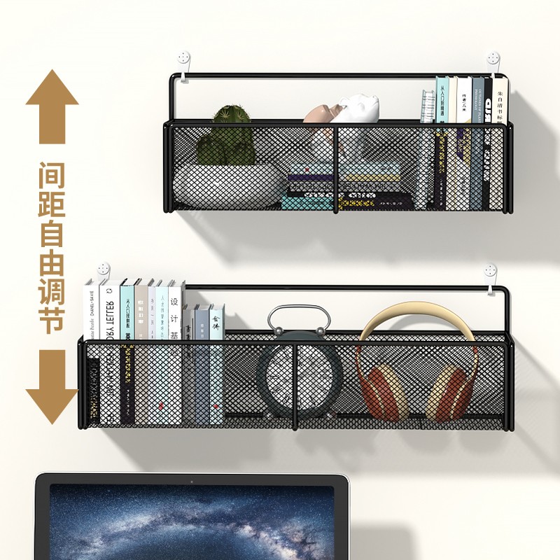 速发床上置物架铺打孔学生宿舍神器壁挂墙上免床边室纳架卧收床头