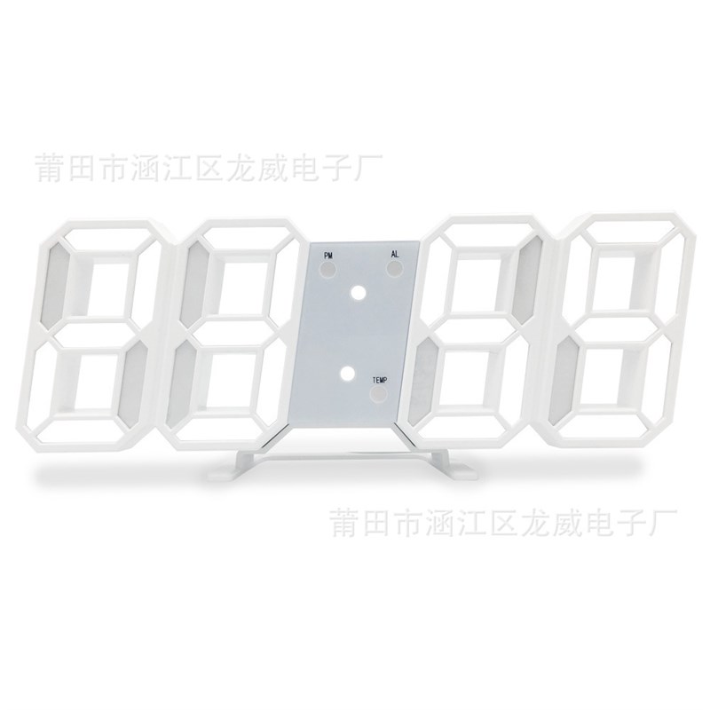 速发韩能数字电子闹钟热销挂可壁 智版夜光数字钟