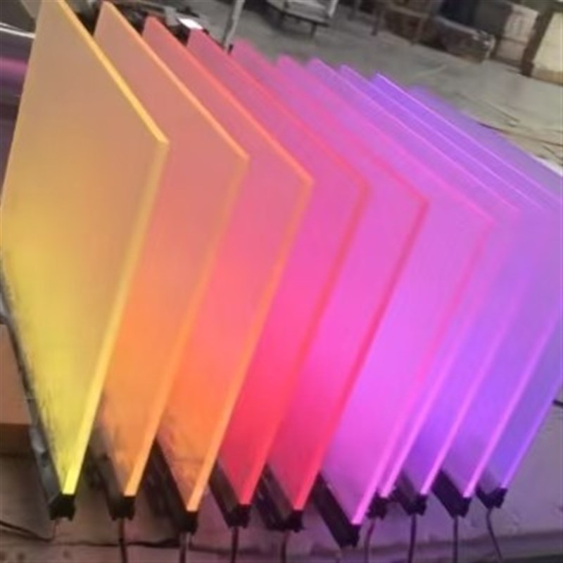 速发亚克力导光板酒柜展示柜背景导光板亚克力背光板打点