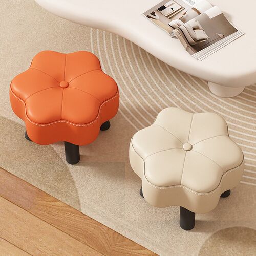 速发小凳子家用客厅创奢矮凳坐墩穿换鞋凳轻发茶几小板凳软包沙意