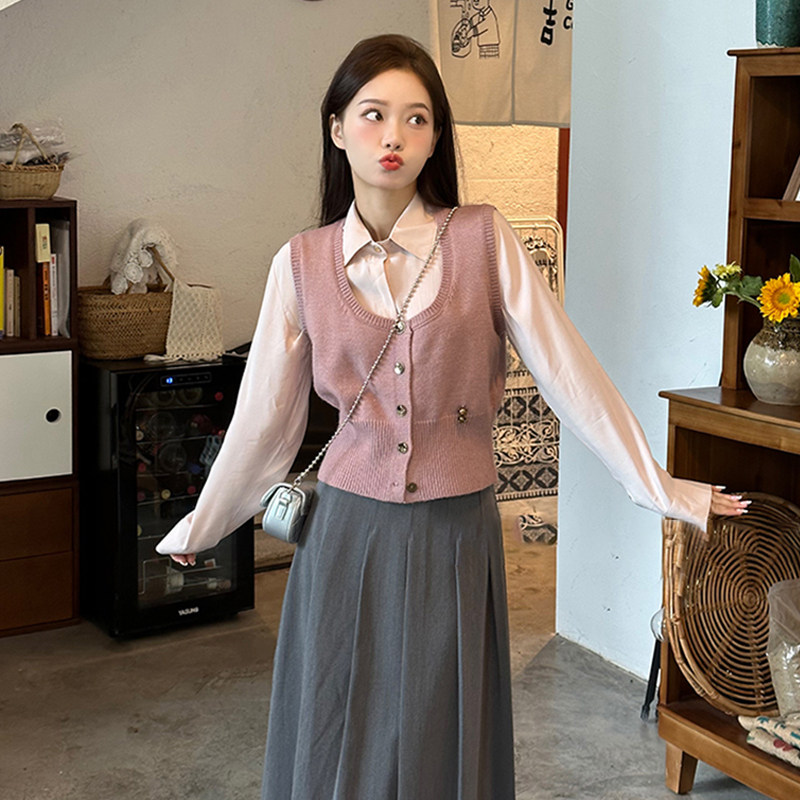 速发学院风马小套装裙2024新款秋冬装减龄时尚甲个子搭配一整套