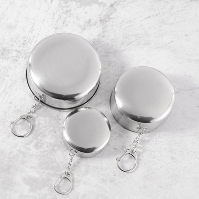 速发2021 1PC Stle Steel Fdig Cup Travel  Kit Surviva