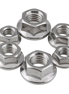 速发0M不螺钢防松法兰面锈母反牙细牙螺丝法兰螺帽M4M5M648M20