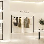 钢店陈列货 烤漆哑光黑上墙挂衣杆落地男式 速发服装 店展示架不锈装