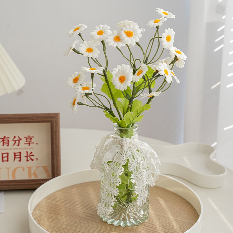 速发雏菊玻璃花瓶装道 风小清新摆件民宿咖啡店装饰品拍照套具