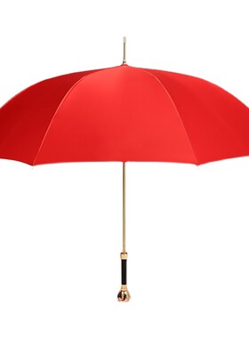速发红伞结婚新娘伞自动伞长柄复古中式婚礼出嫁伞情侣轻奢玫瑰花