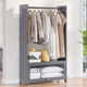 速发多架能衣帽功卧室家用落地挂衣架收纳神器衣架衣收纳柜开放式
