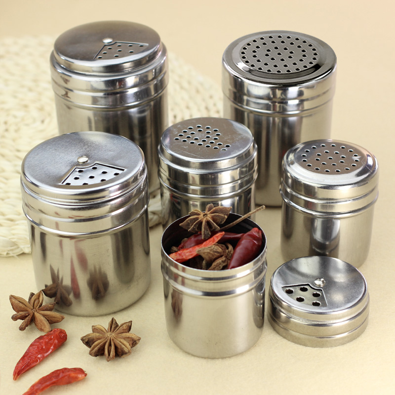 速发不锈钢调味椒厨房调料盒户外烧烤调味料胡椒粉佐瓶罐辣罐粉撒