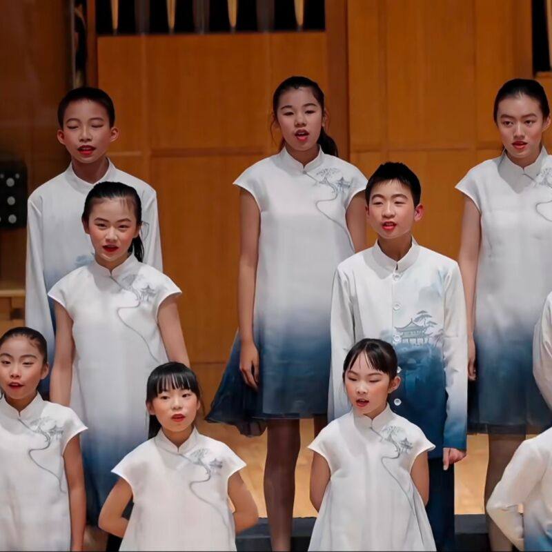 速发六一儿童中学生合唱服演出服舞蹈服艺术节表演服班服国风演出