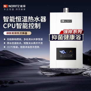 NORITZ/能率GQ-16E3FEX/13E3FEX燃气热水器智能恒温13/16升天然气