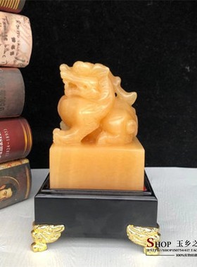 现货速发玉石摆件招财貔貅印章玉玺家居办公室桌书柜博古架工艺品