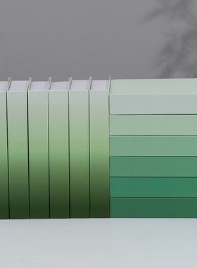 快速发货颜色渐变假m书装饰书摆件样板间书柜道具模型吧台仿真书