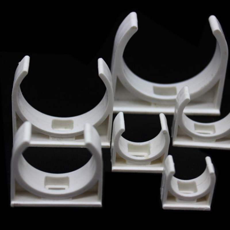 速发2管m平卡40mmm夹pvc管卡扣毫米16mm20mm管5mm红色2扣u型座卡