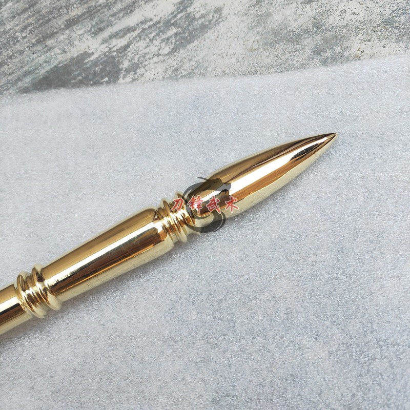现货速发纯铜判官笔黄铜笔阴师兵器实心双笔峨眉刺奇门兵刃车载防