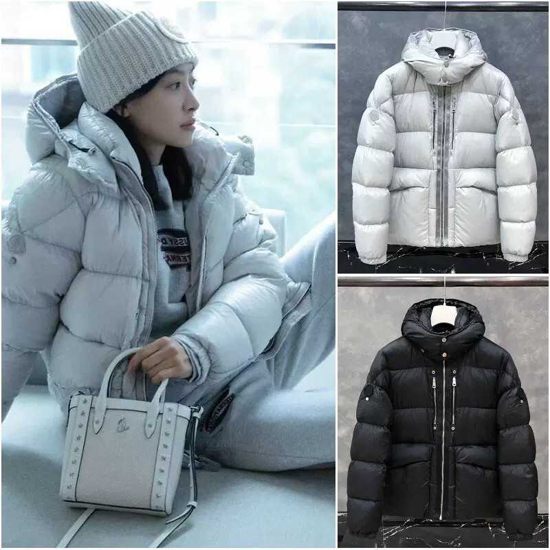 2025新款羽绒服女短款宋茜男女同款m家大码宽松加厚白鹅绒