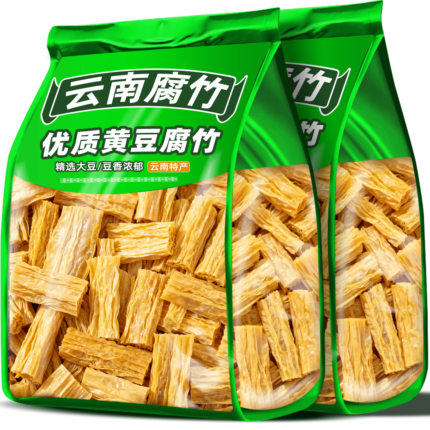 腐竹段干货纯正手工优质腐竹云南豆腐皮凉菜油豆皮涮火锅食材配料