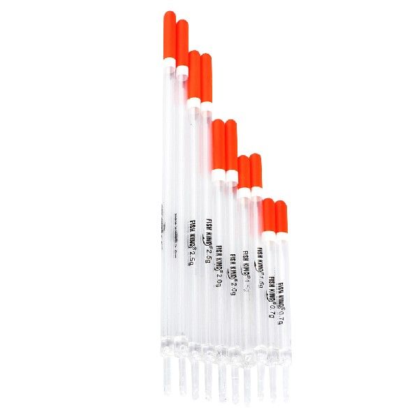 10pcs/Set Transparent Fishing Floats Durable Plastic Hollow