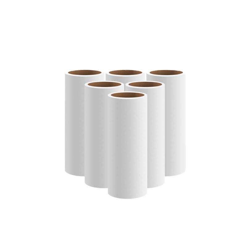 粘毛卷纸粘毛器滚筒可撕式替换芯衣服去沾毛滚刷黏纸滚撕纸粘尘*