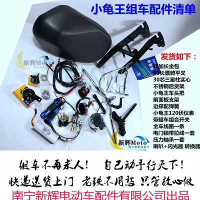 厂销三阳鬼一油改电120伏车架一体仓镜面仓小龟双加长改平叉吊耳