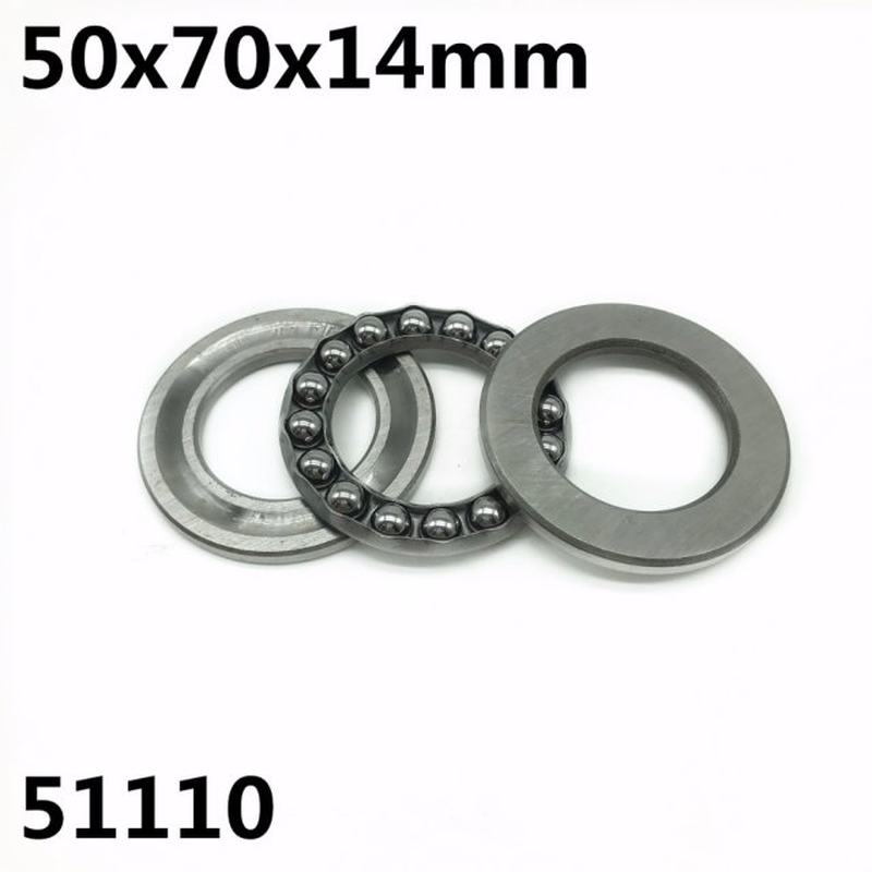 2Pcs 51110 50x70x14mm Axial Thrust Ball Bearings 8110 High q