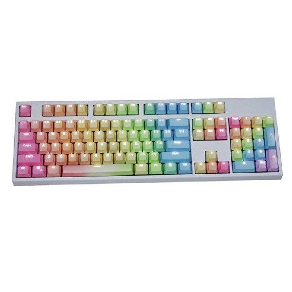 1 Set Replaceable PBT Keycaps 87 104 108 Transparent