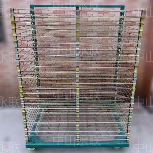 网版印刷千层架50层25层干燥架仓储货架折叠置物架线路板周转车晾