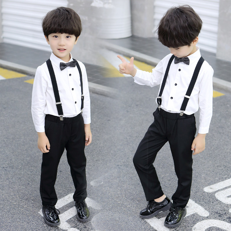 男童礼服夏季2023儿童六一演出服主持人钢琴表演花童男孩生日婚服