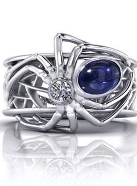 Chen Rui Jewelry Spider Ring Punk Style Hand Jewelry